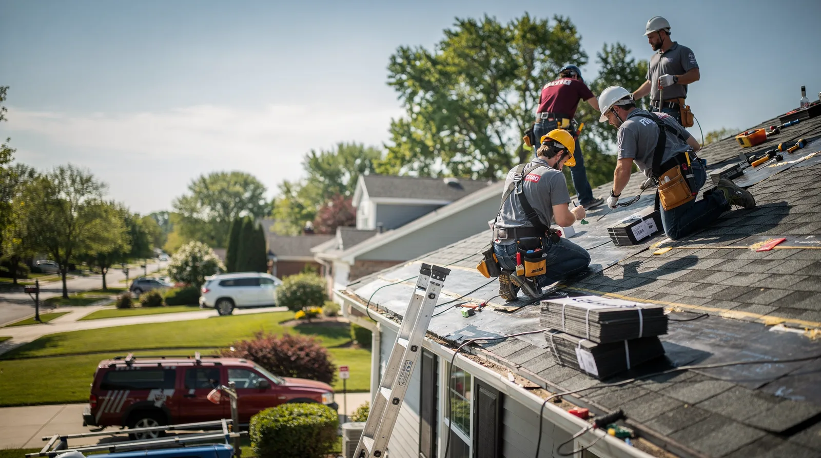 Roof Repair in Liverpool, IL around you
